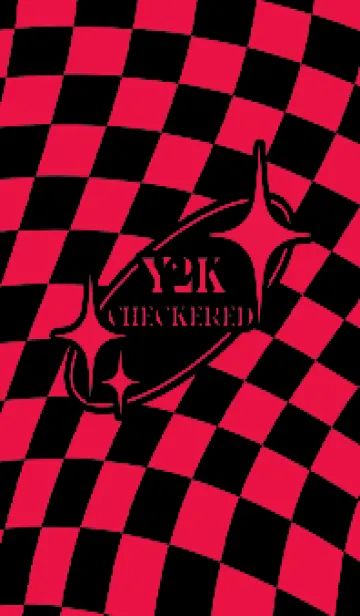 [LINE着せ替え] ✦ Y2K CHECKERED ✦ 02 RED 2 ✦の画像1