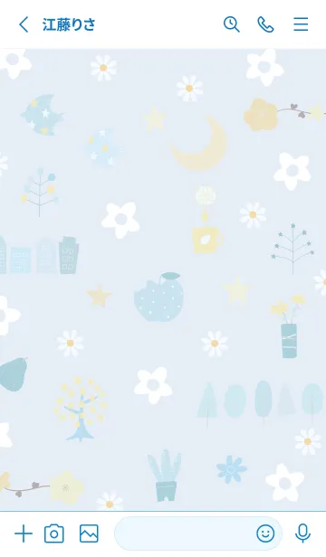 [LINE着せ替え] blue refreshing mood 15_1の画像2