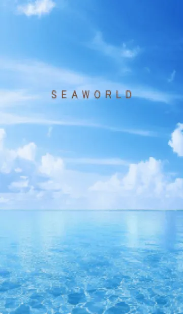 [LINE着せ替え] SEA WORLD-Clear Blue-30の画像1