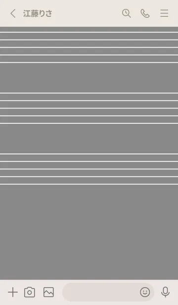 [LINE着せ替え] 五線譜1 バトルシップグレイの画像2