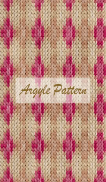 [LINE着せ替え] argyle pattern embroidery 103の画像1