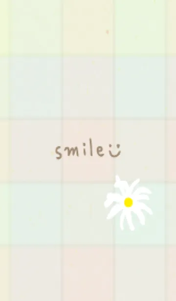 [LINE着せ替え] チェック柄 マーガレット3の画像1