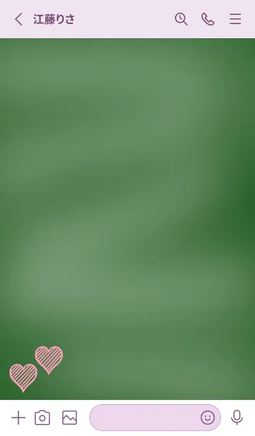 [LINE着せ替え] 幸運ハートの黒板/ライトパープルの画像2