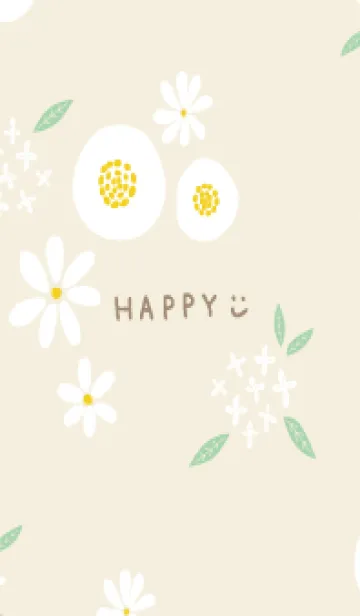 [LINE着せ替え] 大人可愛い白い花24の画像1