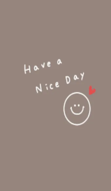 [LINE着せ替え] グレージュと良い日を。スマイル。の画像1