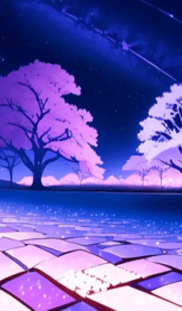 [LINE着せ替え] 冬のサクラ #BVLaK03。の画像1