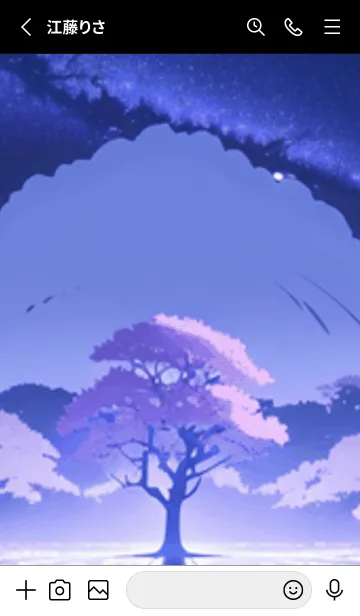 [LINE着せ替え] 冬のサクラ #BVLaK01。の画像2