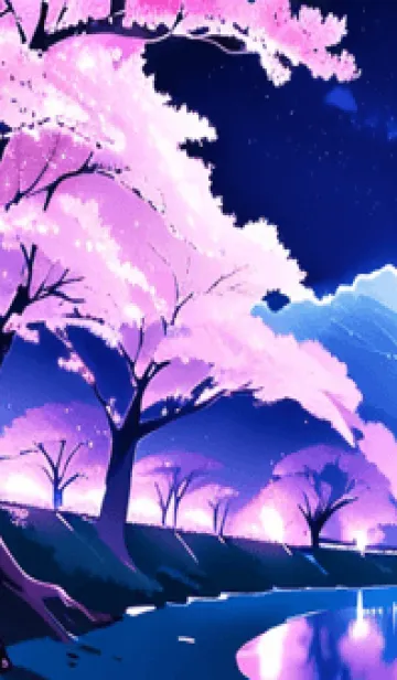 [LINE着せ替え] 冬のサクラ #BVLaK017。の画像1