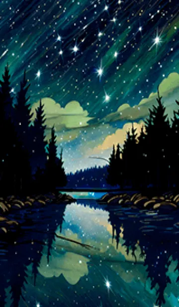 [LINE着せ替え] 穏やかな夜景の着せかえ/240の画像1