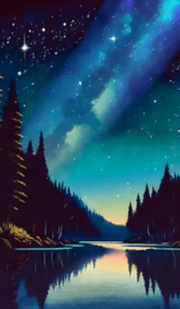 [LINE着せ替え] 穏やかな夜景の着せかえ/241の画像1