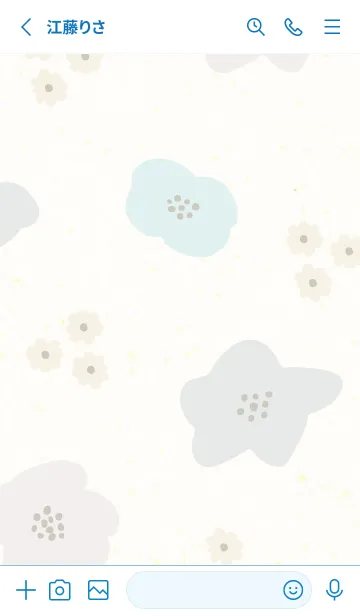 [LINE着せ替え] 北欧風 花 くすみカラー19の画像2