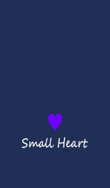 [LINE着せ替え] Small Heart *Navy Purple 20*の画像1