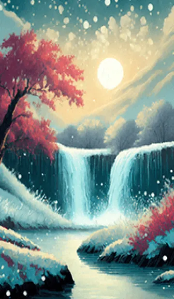 [LINE着せ替え] 優美な冬の風景の着せかえ(Winter-2195)の画像1