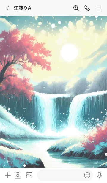 [LINE着せ替え] 優美な冬の風景の着せかえ(Winter-2195)の画像2