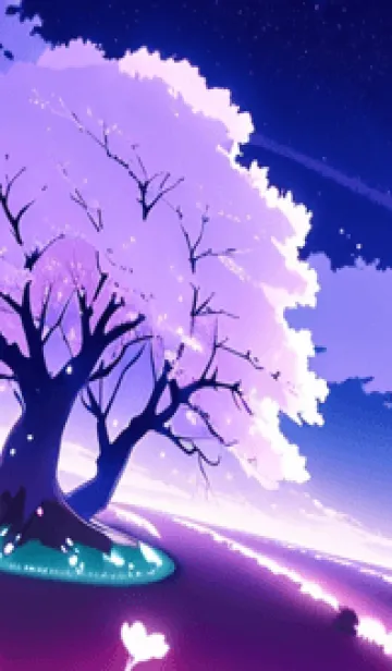 [LINE着せ替え] 冬のサクラ #BWHN04。の画像1