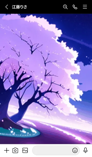 [LINE着せ替え] 冬のサクラ #BWHN04。の画像2