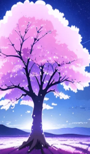 [LINE着せ替え] 冬のサクラ #BWHN05。の画像1