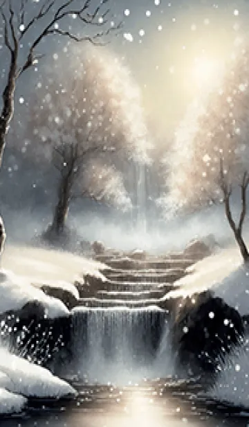 [LINE着せ替え] 優美な冬の風景の着せかえ(Winter-2196)の画像1