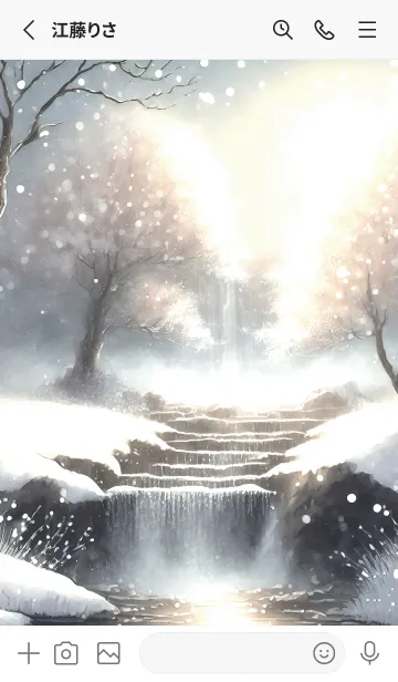 [LINE着せ替え] 優美な冬の風景の着せかえ(Winter-2196)の画像2