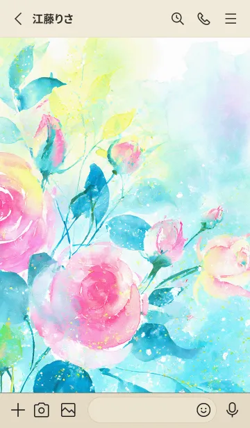 [LINE着せ替え] 薔薇(バラ)の花の着せかえ(R2189)の画像2