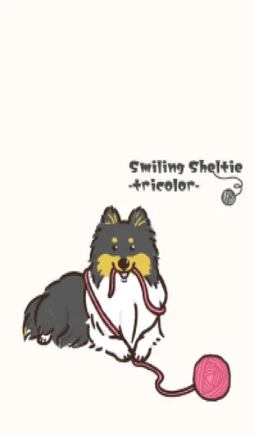 Smiling Sheltie-tricolor-の着せ替えメイン画像
