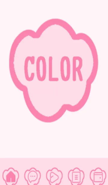 [LINE着せ替え] pink color U46の画像1