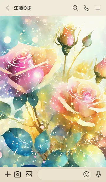 [LINE着せ替え] 薔薇(バラ)の花の着せかえ(R2190)の画像2