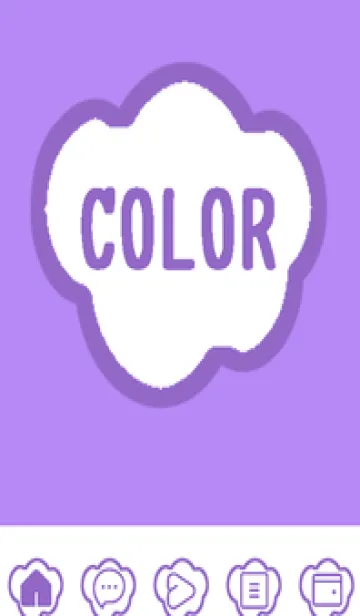 [LINE着せ替え] purple color U46の画像1