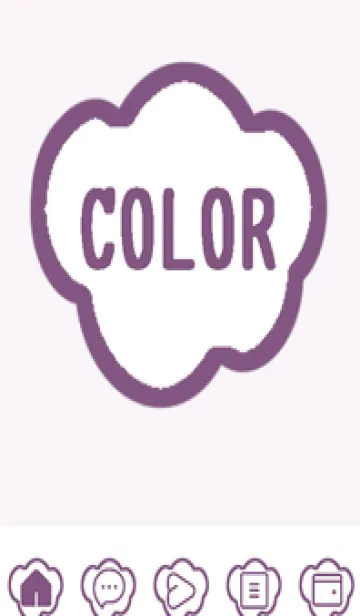 [LINE着せ替え] purple color U48の画像1