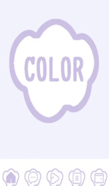 [LINE着せ替え] purple color U49の画像1