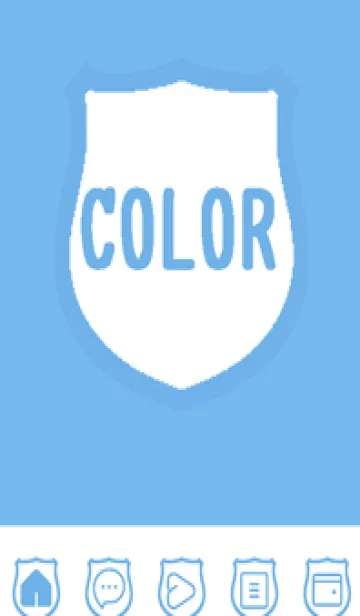 [LINE着せ替え] blue color V46の画像1