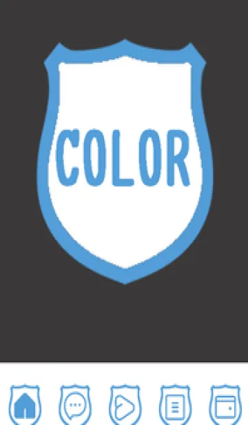 [LINE着せ替え] blue color V50の画像1