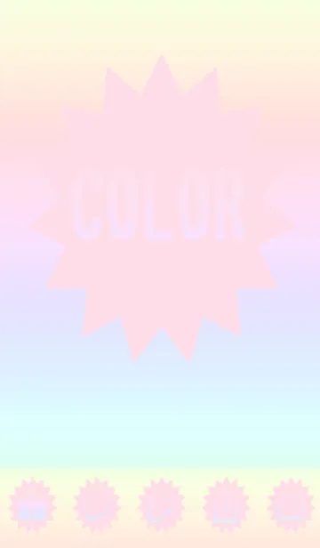 [LINE着せ替え] pink color rainbow H06の画像1