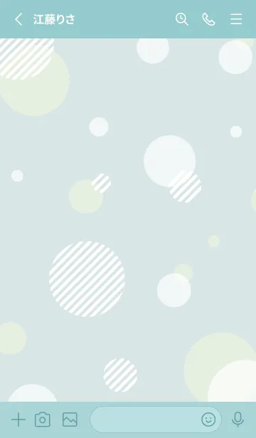 [LINE着せ替え] 丸 おしゃれ13の画像2