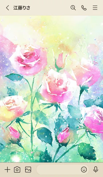 [LINE着せ替え] 薔薇(バラ)の花の着せかえ(R2199)の画像2