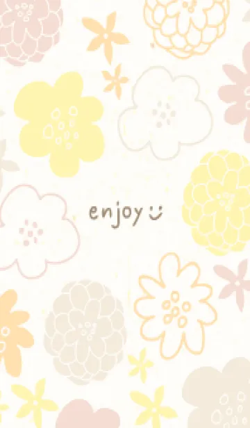 [LINE着せ替え] 4色の素敵な花29の画像1