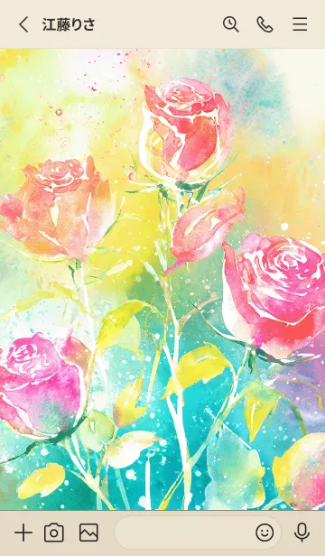 [LINE着せ替え] 薔薇(バラ)の花の着せかえ(R2200)の画像2