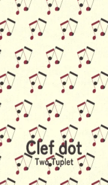 [LINE着せ替え] 2連符柄  クリムソンの画像1