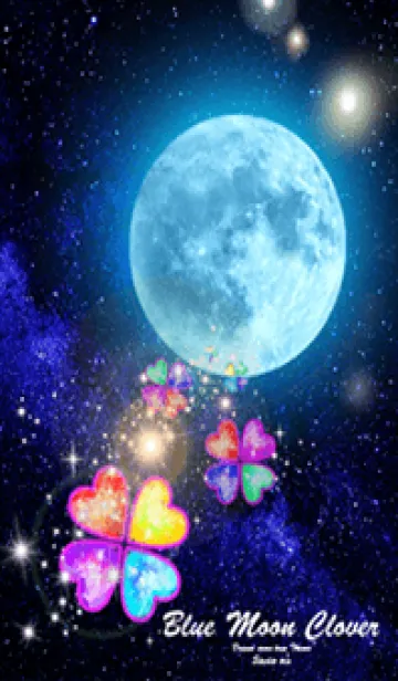 [LINE着せ替え] 運気上昇 ブルームーンとクローバー3の画像1