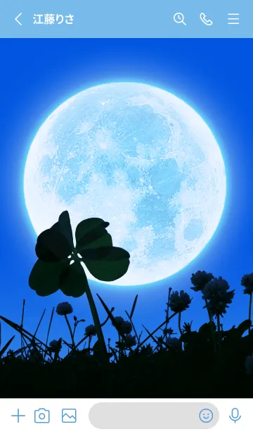 [LINE着せ替え] 7-Leaf Clover & Full Moon #4-8の画像2