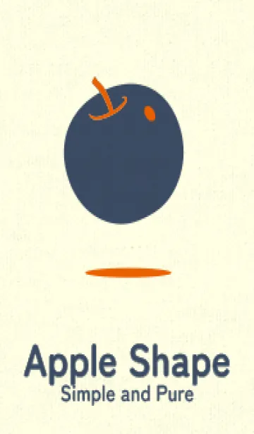 [LINE着せ替え] りんご型のきせかえ 朱色の画像1