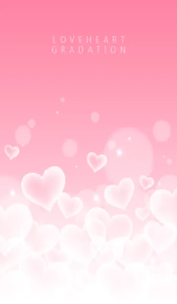 [LINE着せ替え] LOVE HEART GRADATION Milkypink 8の画像1