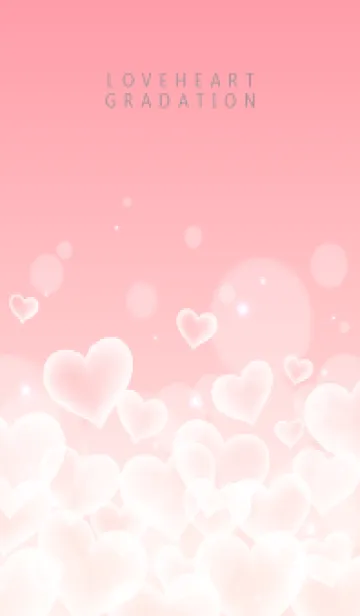 [LINE着せ替え] LOVE HEART GRADATION Pink&Beige 20の画像1