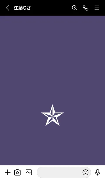 [LINE着せ替え] シンプル ロック スター _101の画像2