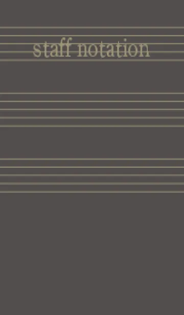 [LINE着せ替え] 五線譜1 消炭色の画像1