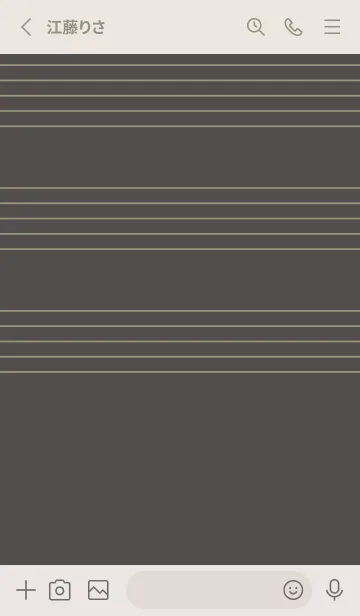 [LINE着せ替え] 五線譜1 消炭色の画像2