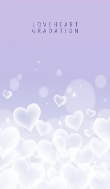 [LINE着せ替え] LOVE HEART GRADATION Purple&Pink 20の画像1