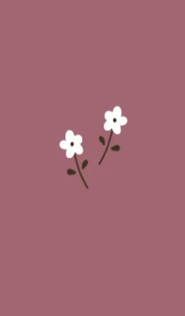 [LINE着せ替え] くすみピンク＊大人なお花。の画像1