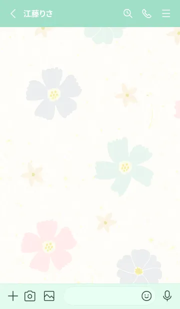 [LINE着せ替え] 北欧風 花 可愛い 18の画像2