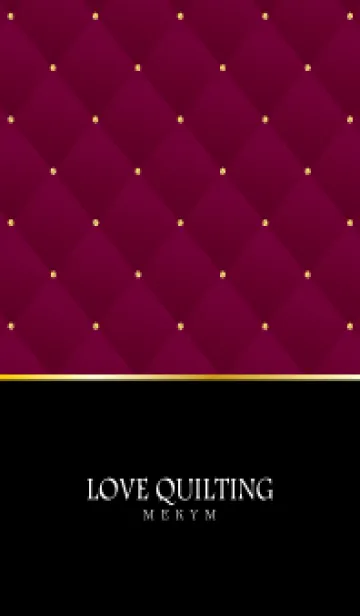 [LINE着せ替え] LOVE QUILTING -chic pink red-の画像1